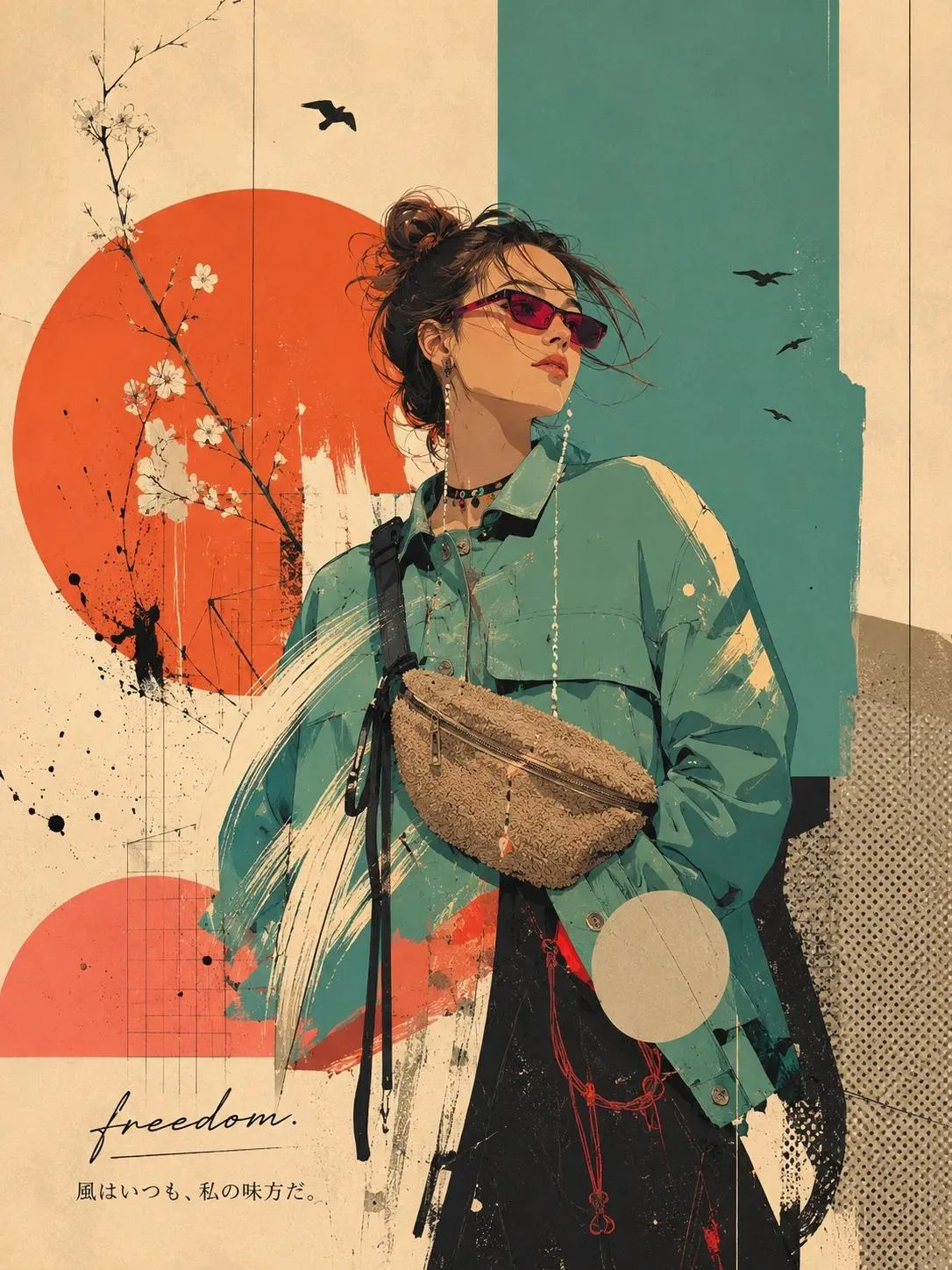 Editorial pop graphic personal brand identity