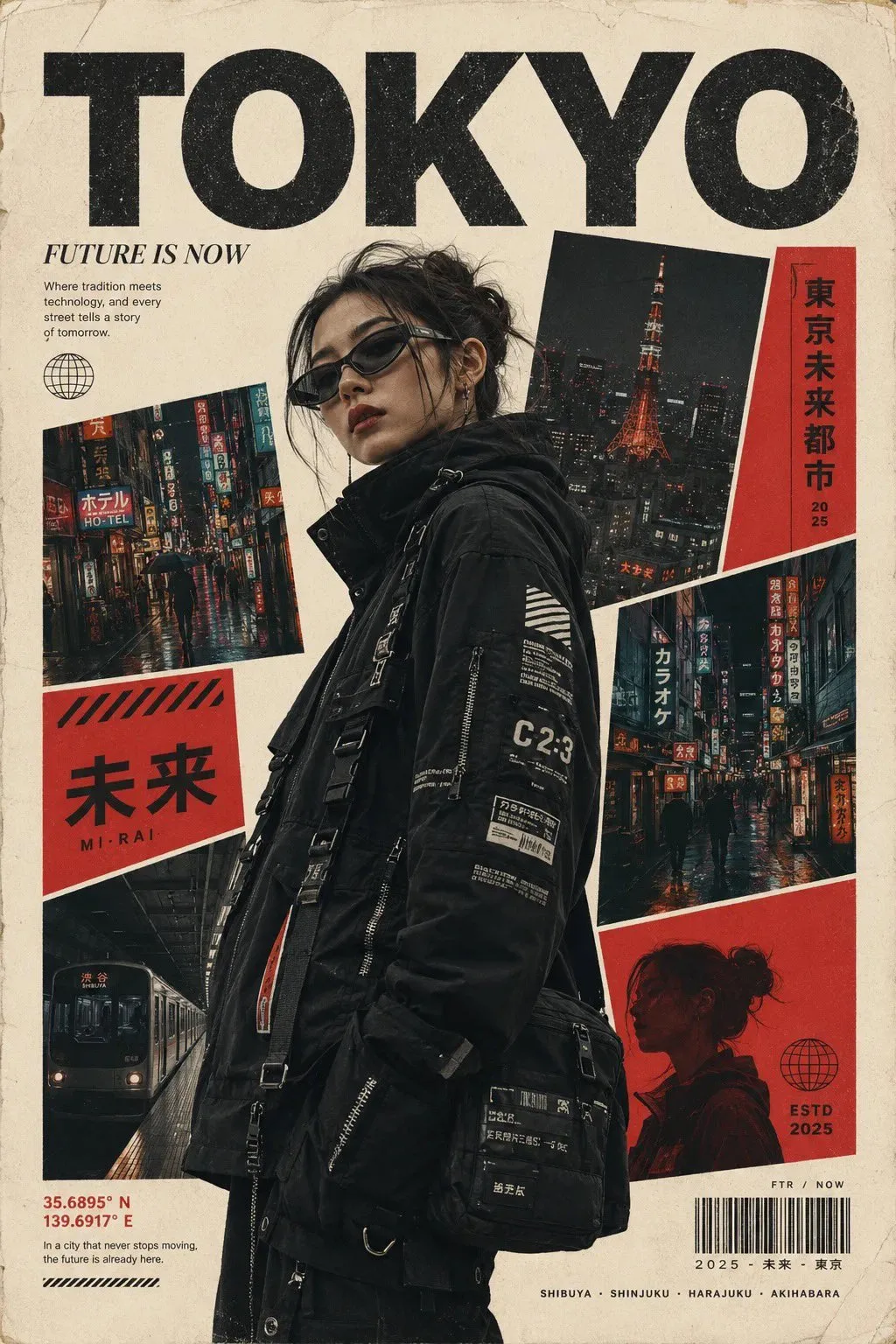 Ultra-premium editorial magazine cover poster