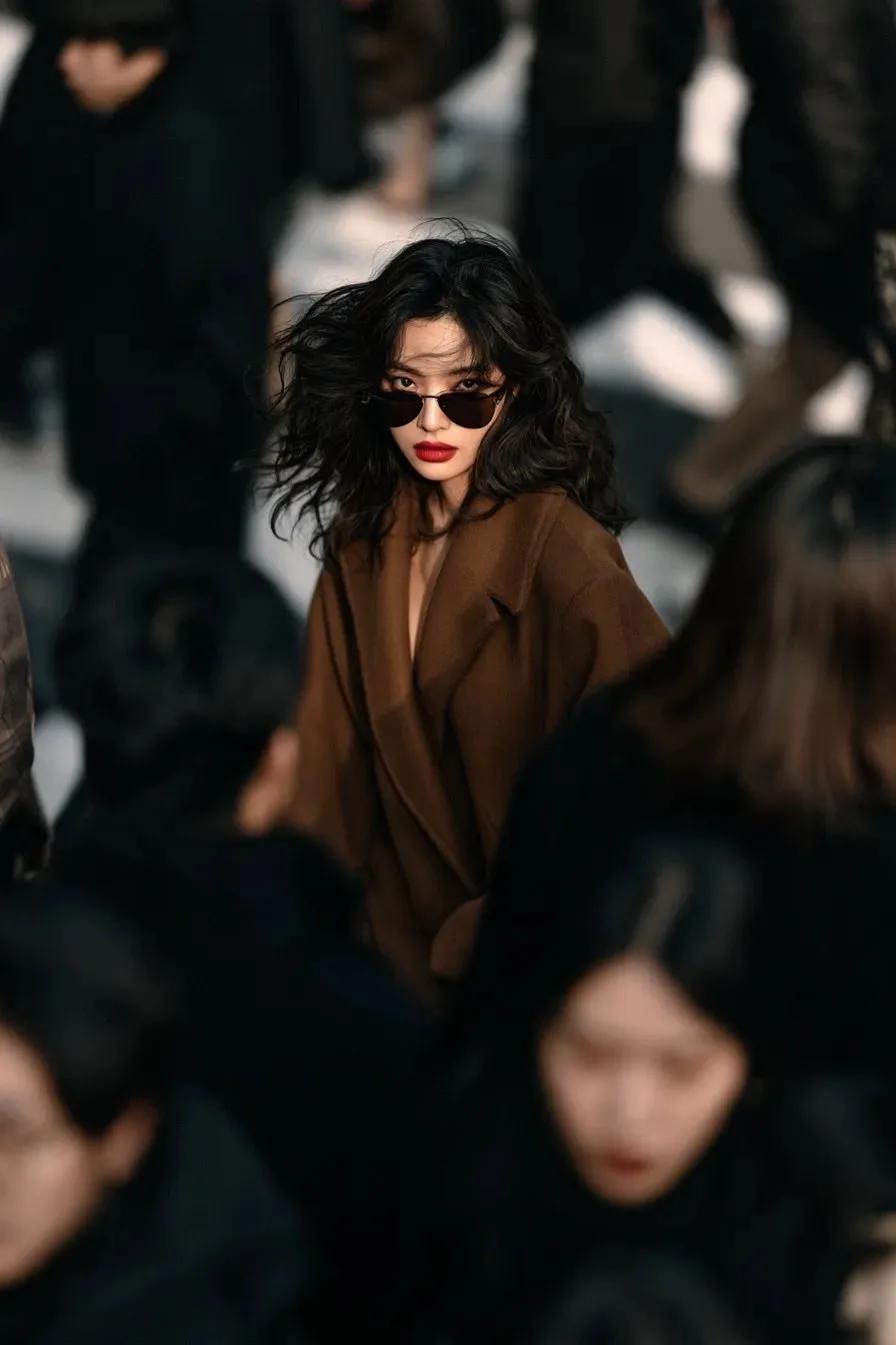 Cinematic Street-Style Fashion Portrait - Image prompt preview