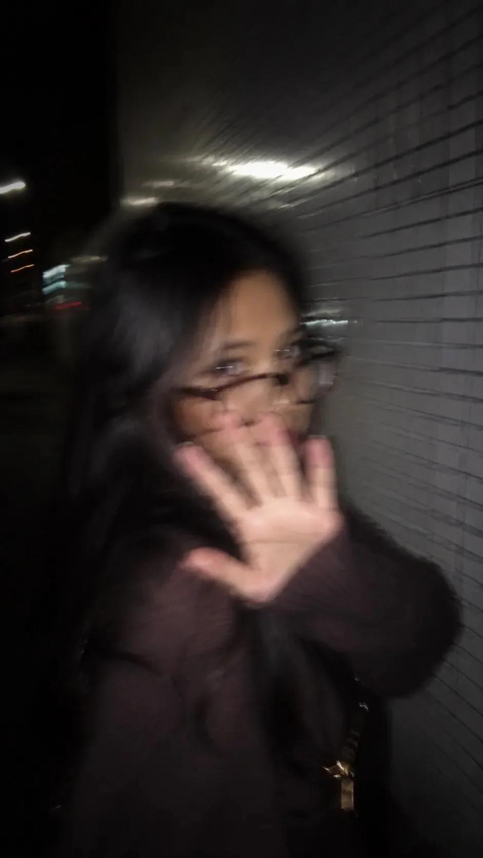 Candid Nighttime Flash Portrait - Image prompt preview