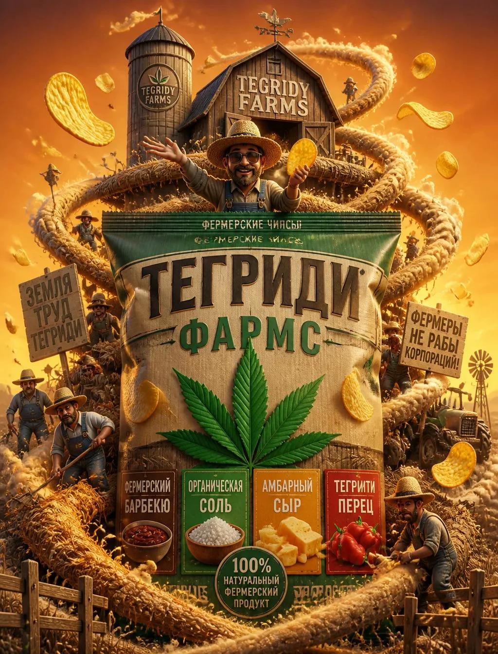 Tegridy Farms Chip Bag Poster - Image prompt preview