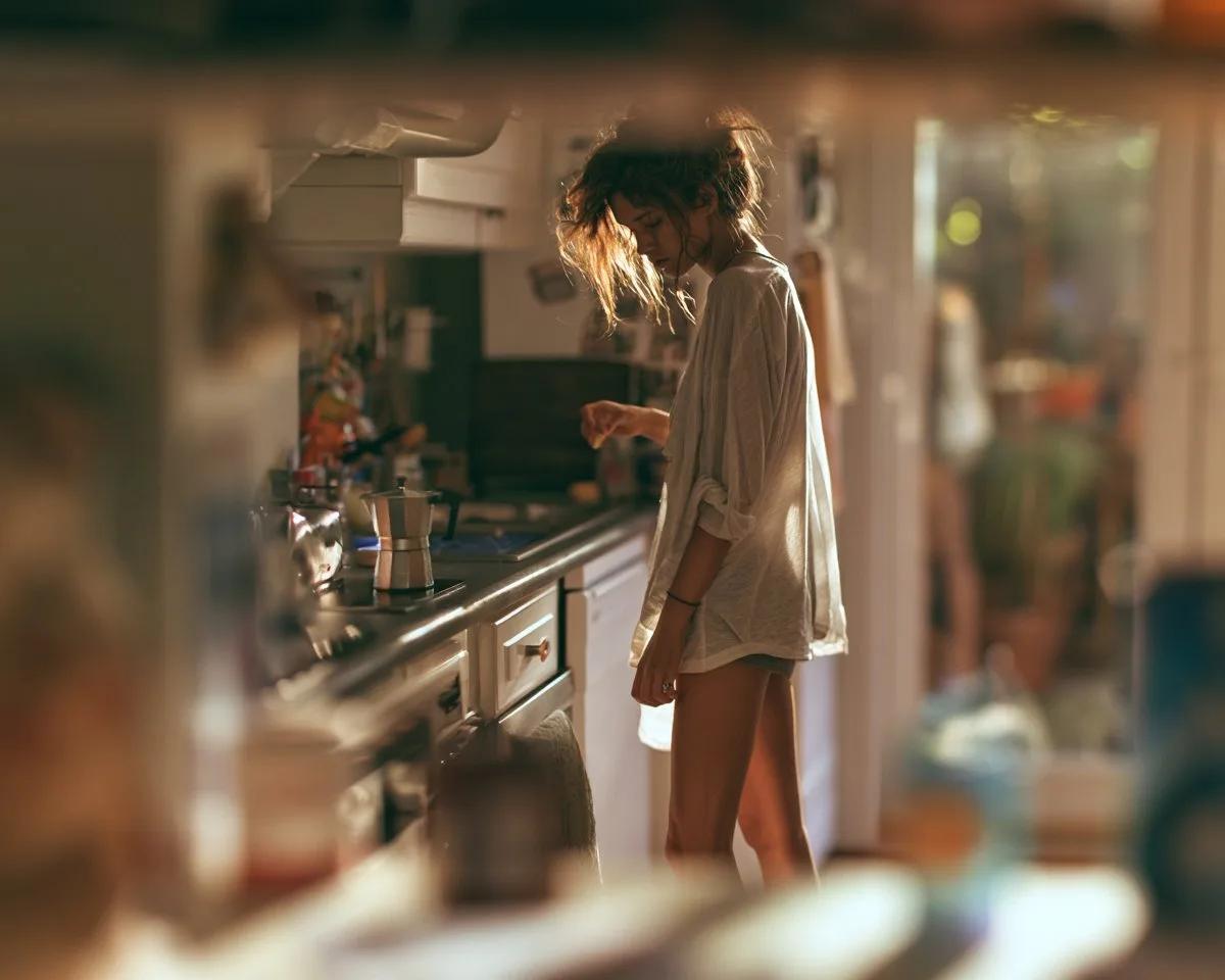 Tilt-Shift Miniature Kitchen Portrait - Image prompt preview