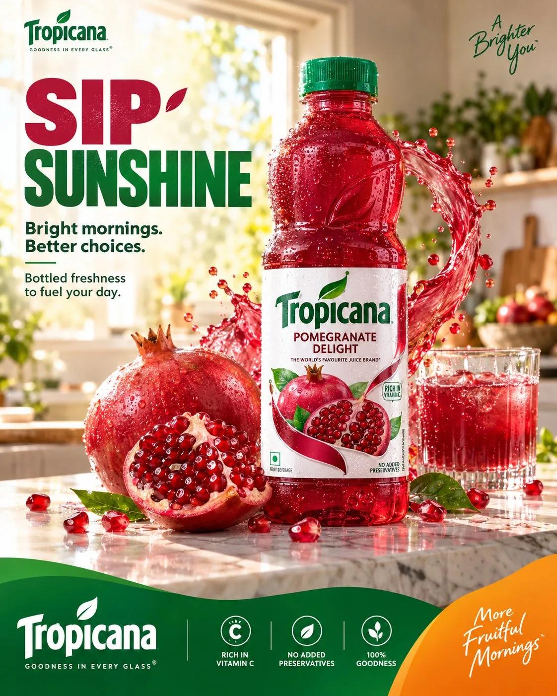 Vibrant Juice Commercials - Image prompt preview