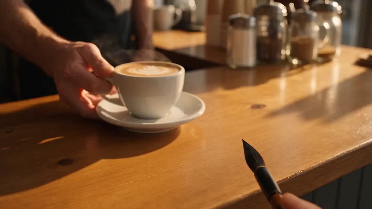 Ink Brush Live-Action to Storybook Illustration Transformation - Video prompt preview