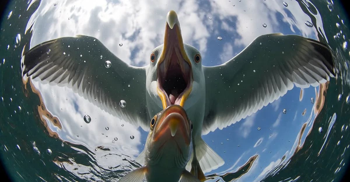 Underwater Fisheye Dive Predator - Image prompt preview