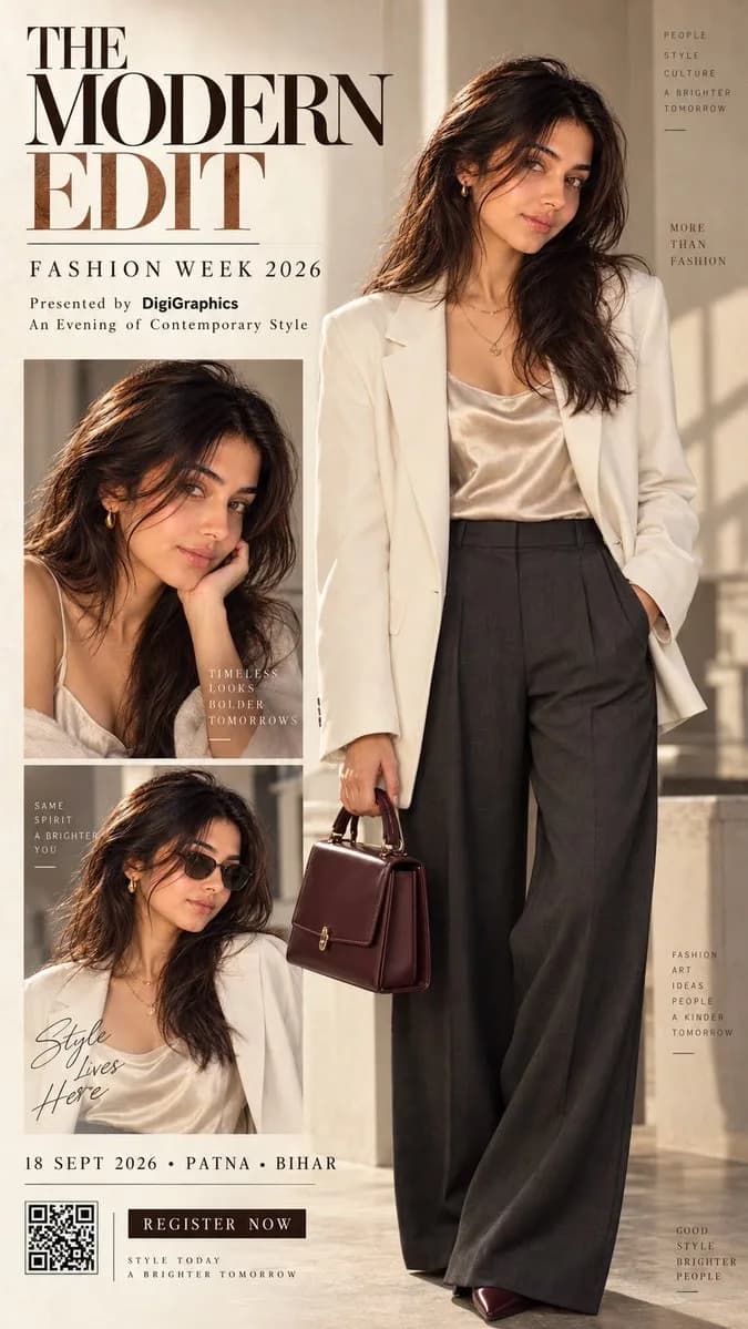 Luxury Fashion Week Editorial Poster - Image prompt preview