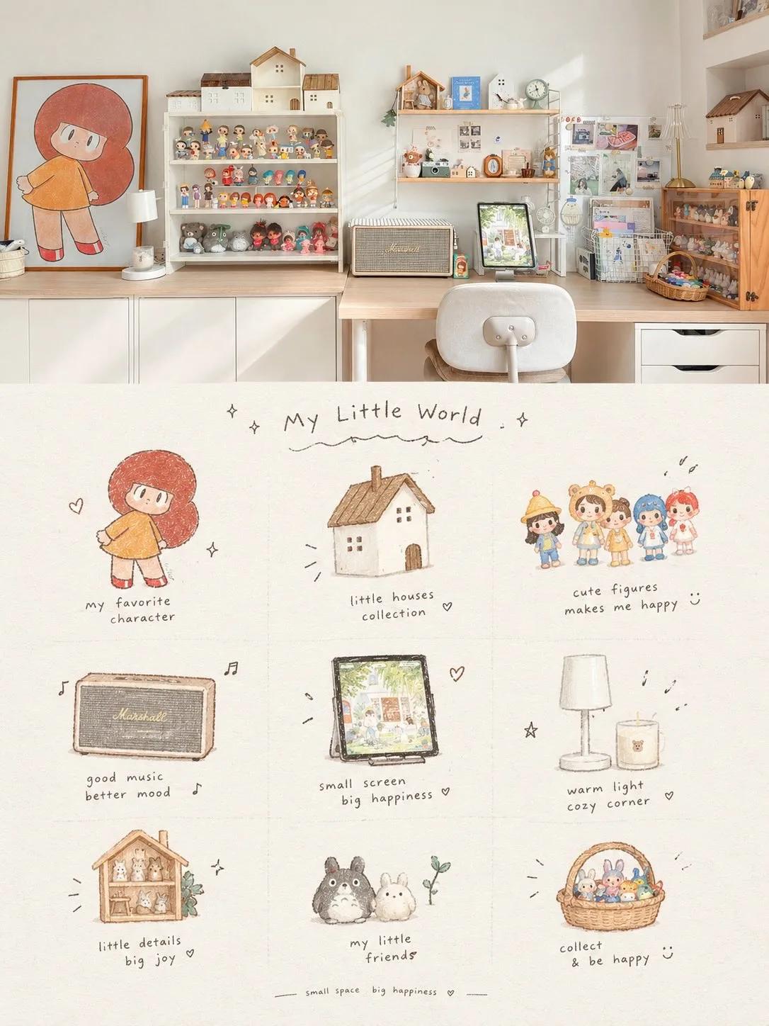 Cozy Home Scrapbook Poster - Image prompt preview