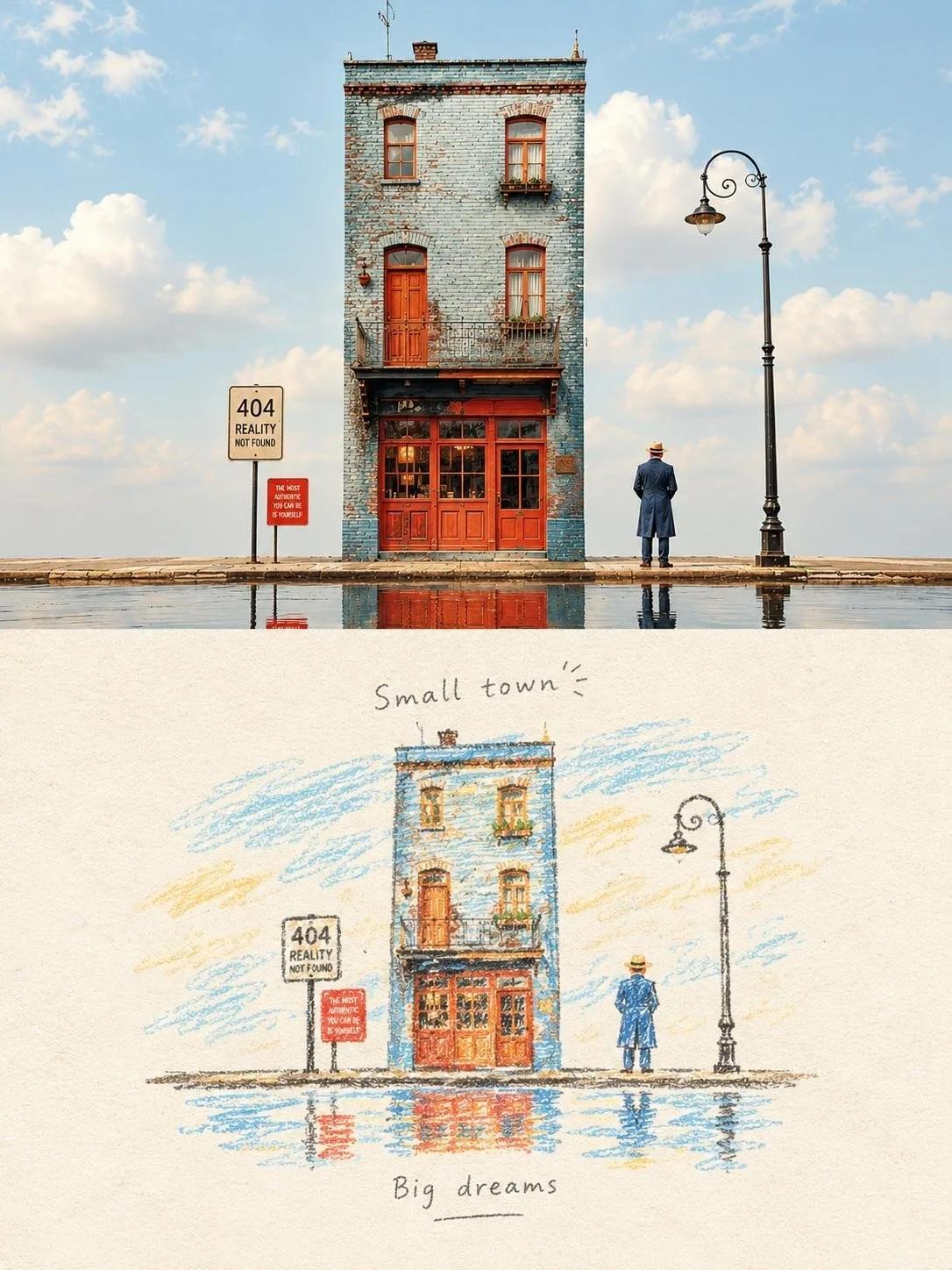 Travel Journal Illustration Style Transfer - Image prompt preview