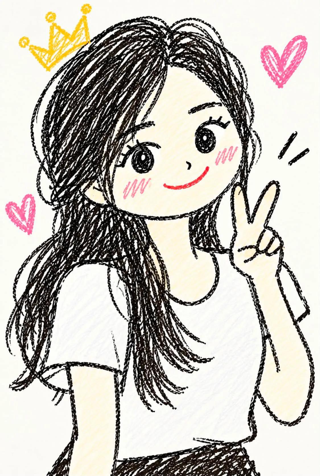 Hand-Drawn Doodle Identity Illustration - Image prompt preview
