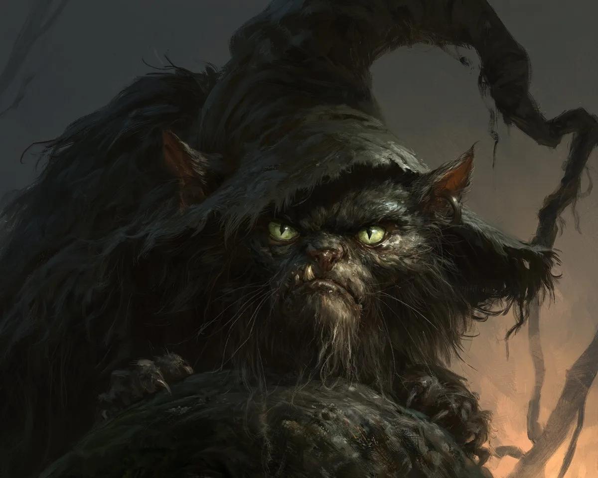 Grimalkin: A Witch's Familiar - Image prompt preview