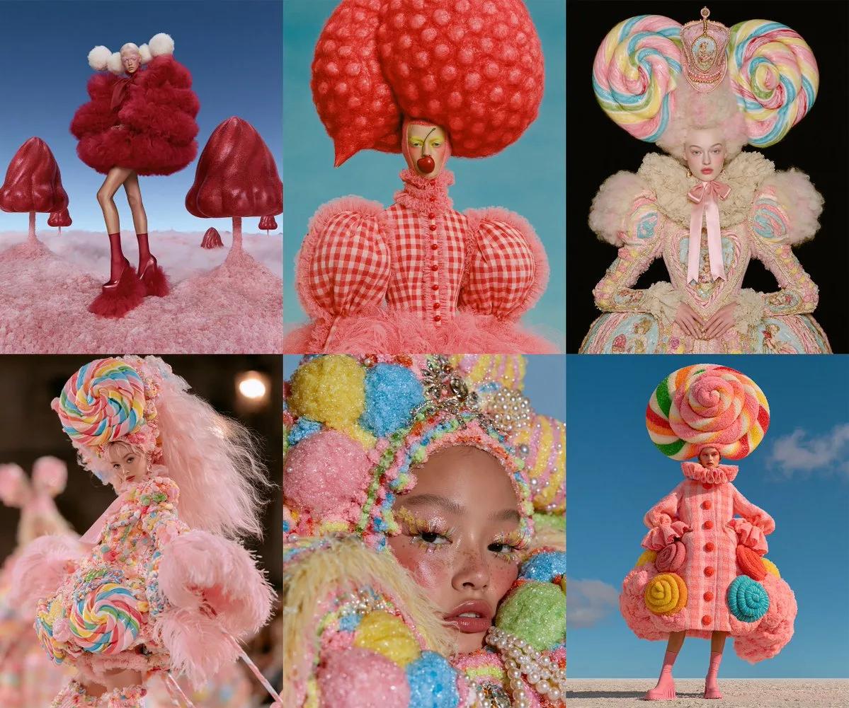 Candy Haute Couture - Image prompt preview