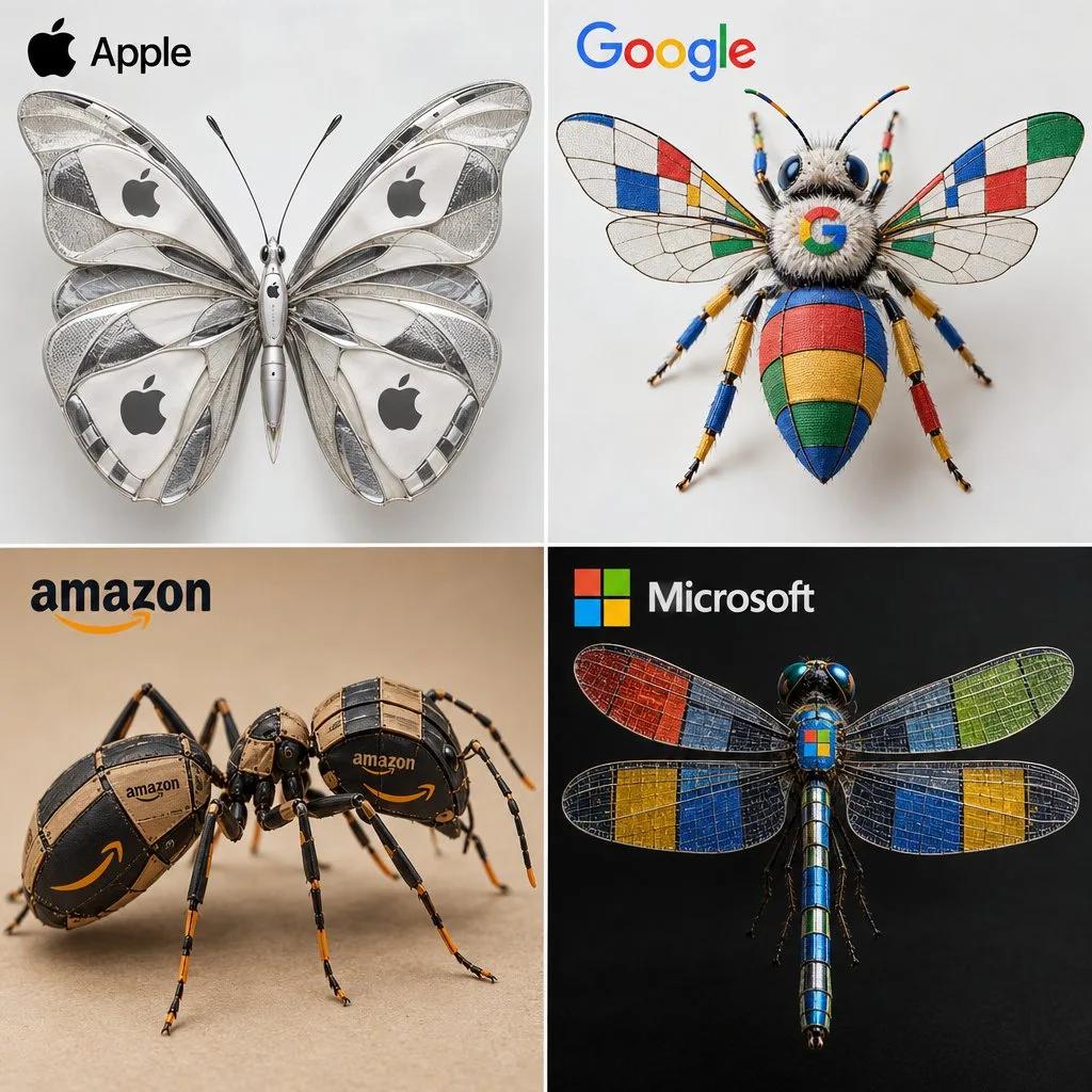Tech Brand x Insect Couture Grid - Image prompt preview