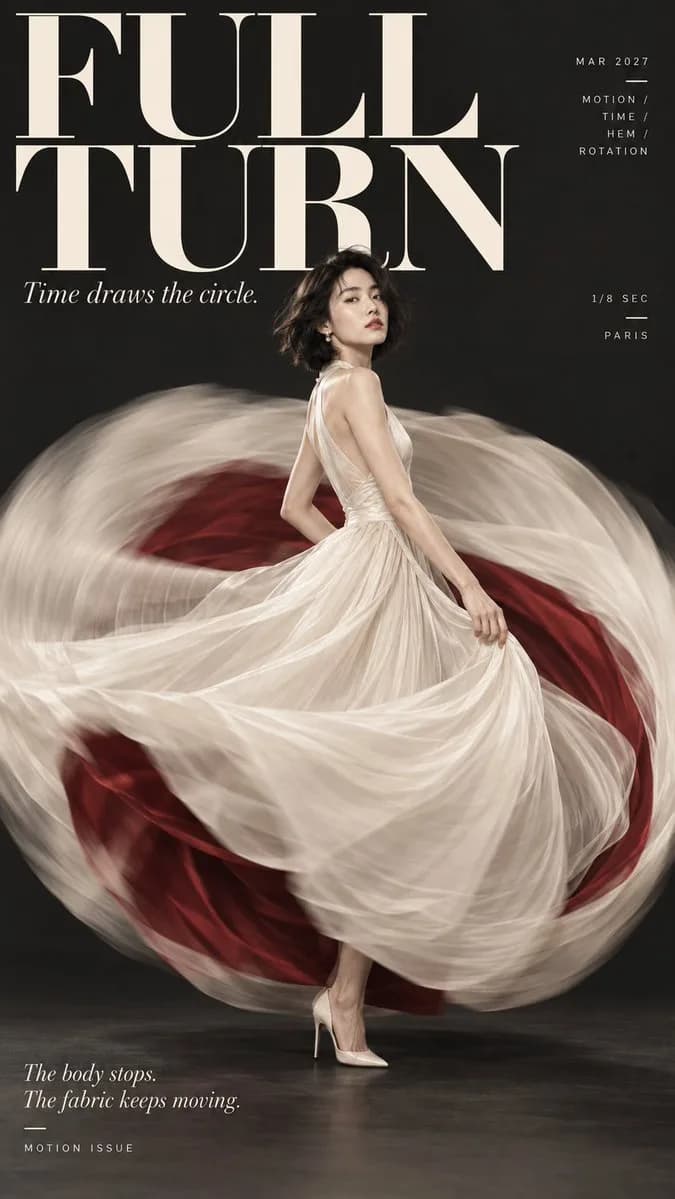Circular High-Fashion Editorial Poster Series - Image prompt preview