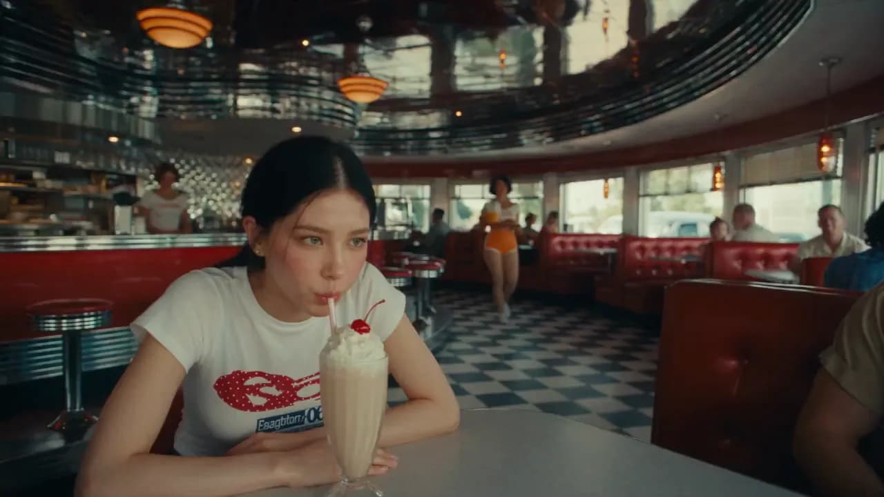 Bullet Time Diner Spill Rewind - Video prompt preview