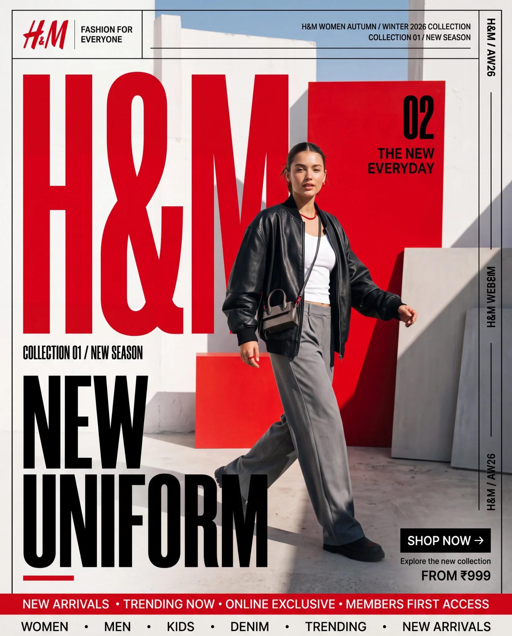 H&M “New Uniform” Campaign Concept - Image prompt preview
