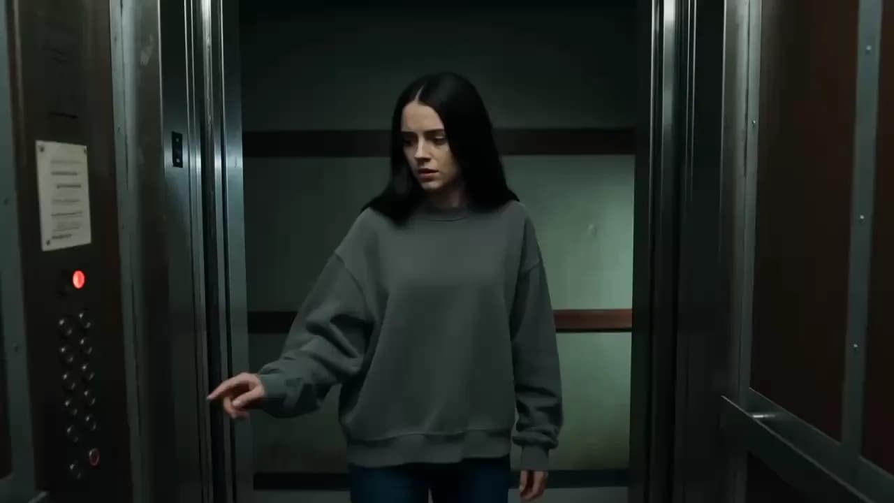 3:17 AM Elevator Doppelgänger Horror - Video prompt preview