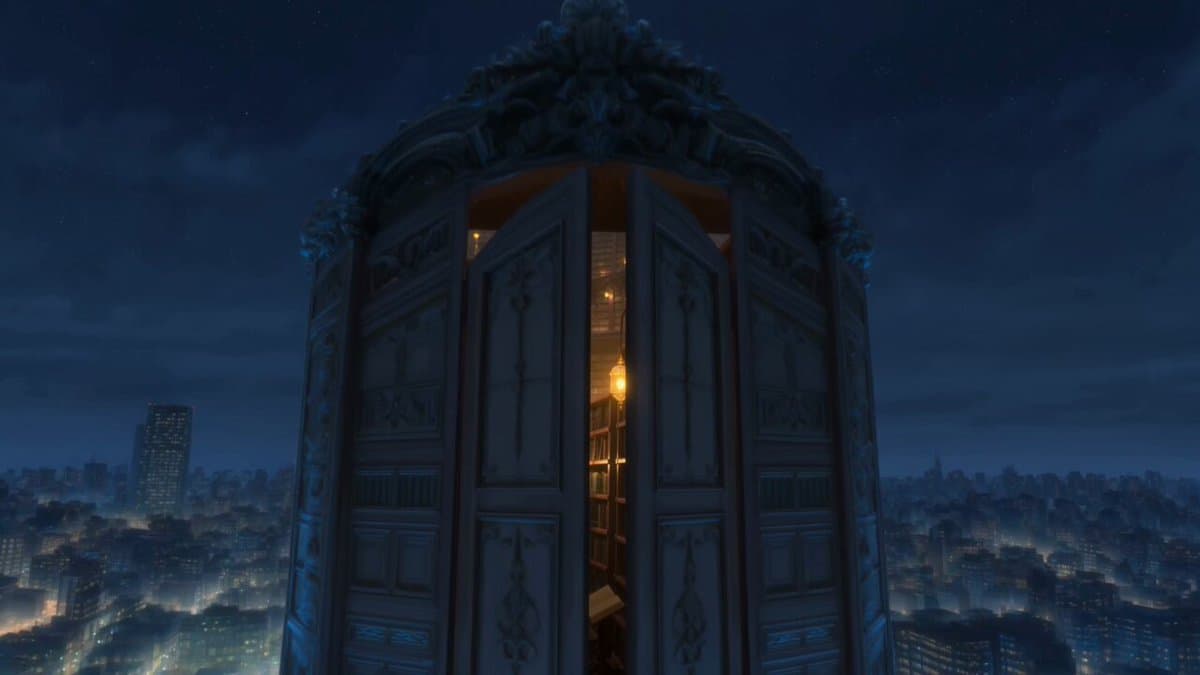 15-second ultra-cinematic anime fantasy sequence inside an infinite magic...