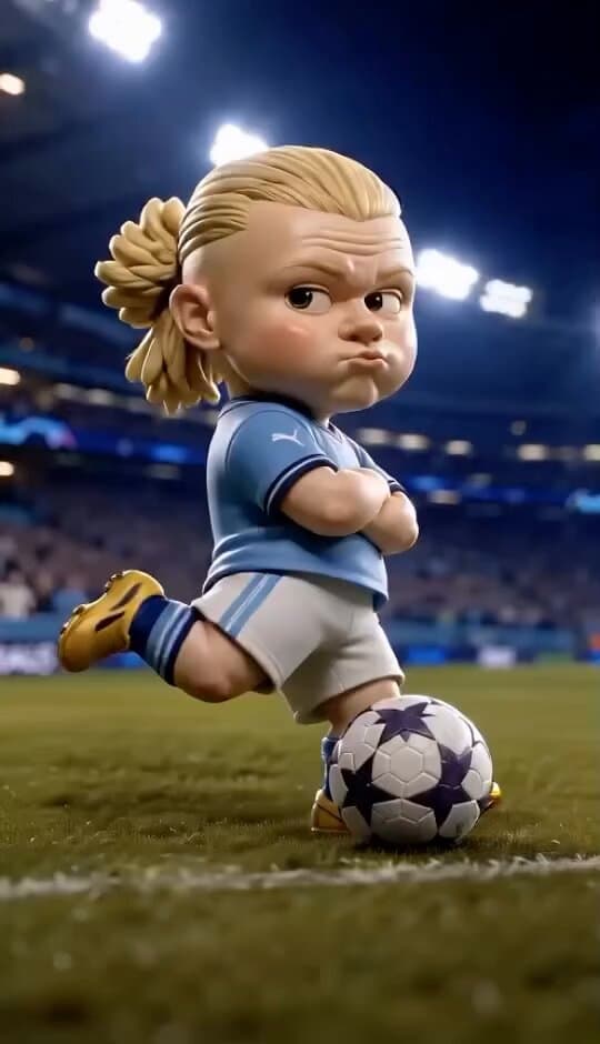 A high-end 3D Pixar-style digital animation. The subject is a cute, chubb...