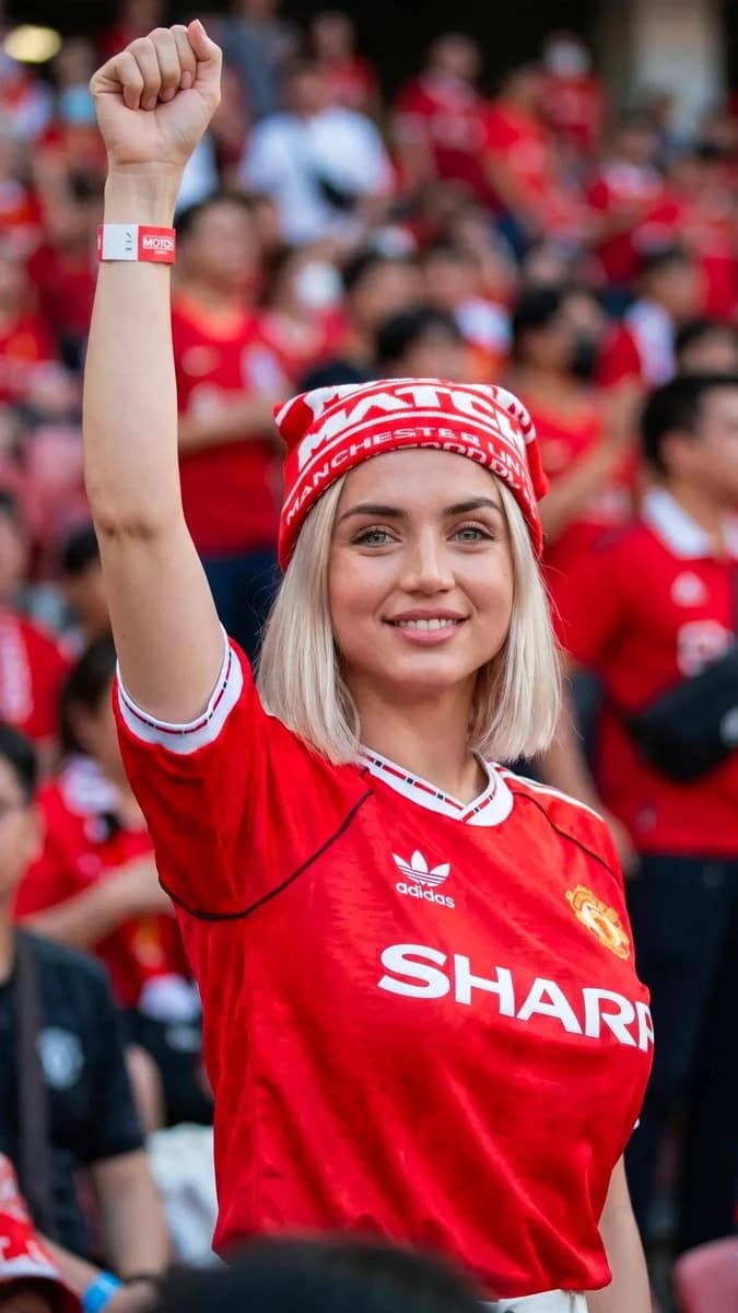 Ultra-realistic sports lifestyle editorial portrait of a stunning female...