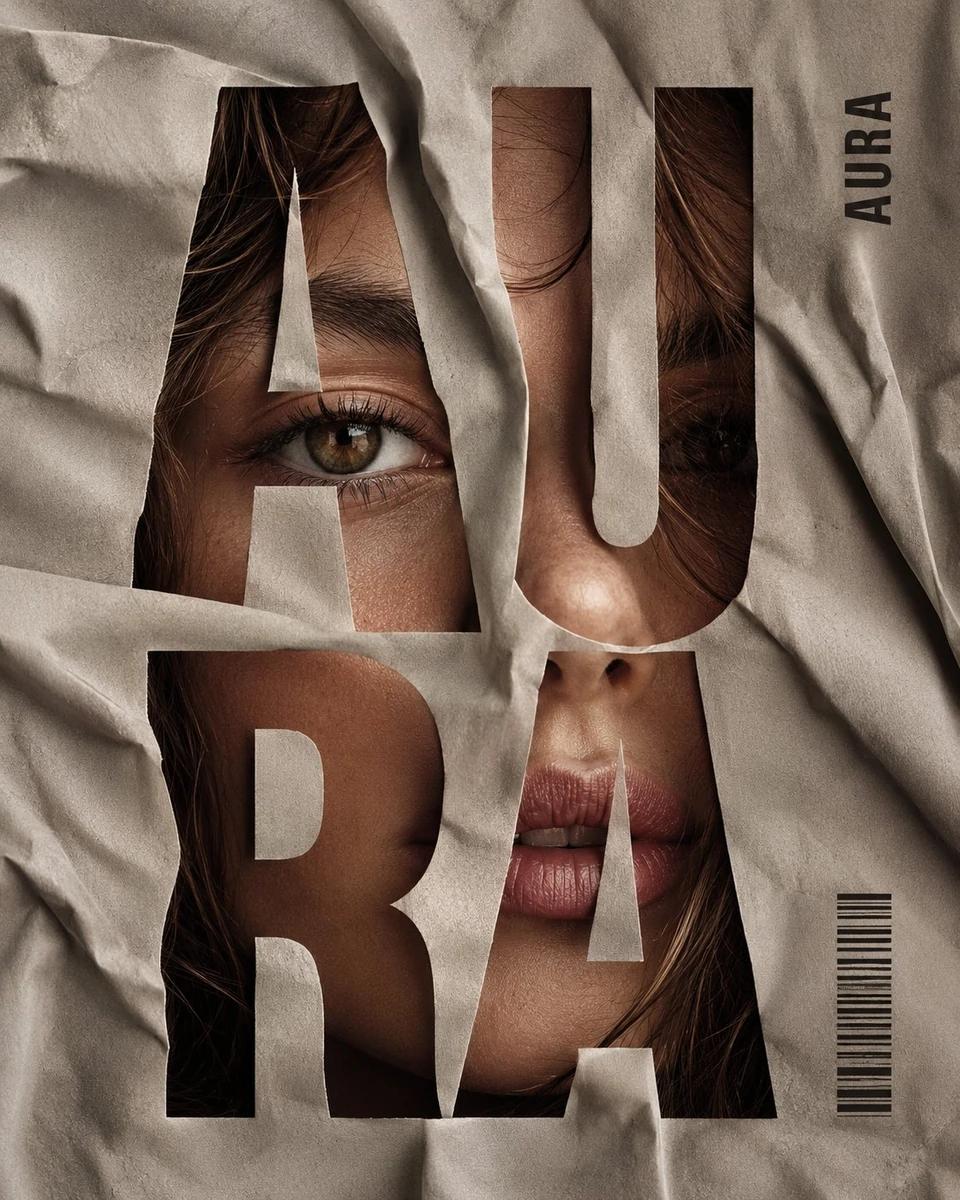 Vertical editorial poster portrait of [CHARACTER] with [HAIR], face tight...