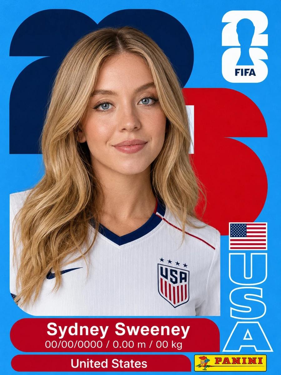 A premium FIFA World Cup 2026 Panini-style collectible trading card featu...