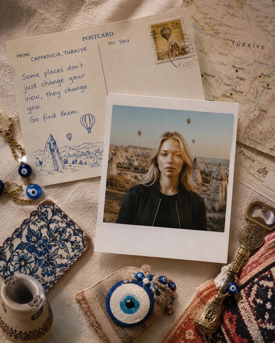 Use this image to create a travel collage by placing the main subject of...