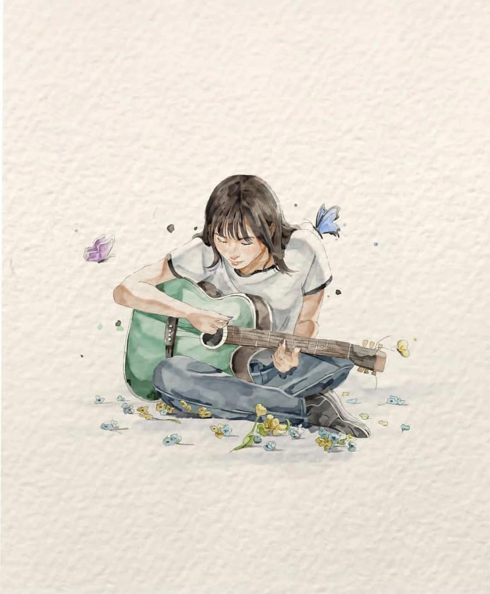 A delicate watercolor storybook illustration on textured handmade paper....