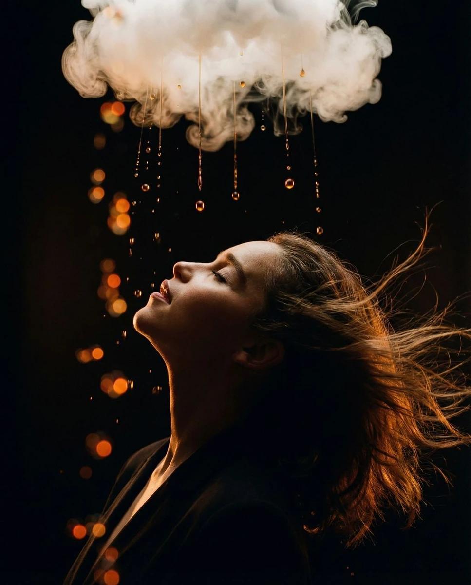 vibe_title_en": "The Ecstatic Golden Rain Suspended in Dark Void",
