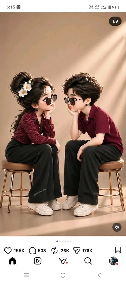 > Create an ultra-realistic 3D chibi-style portrait of a cute young co...