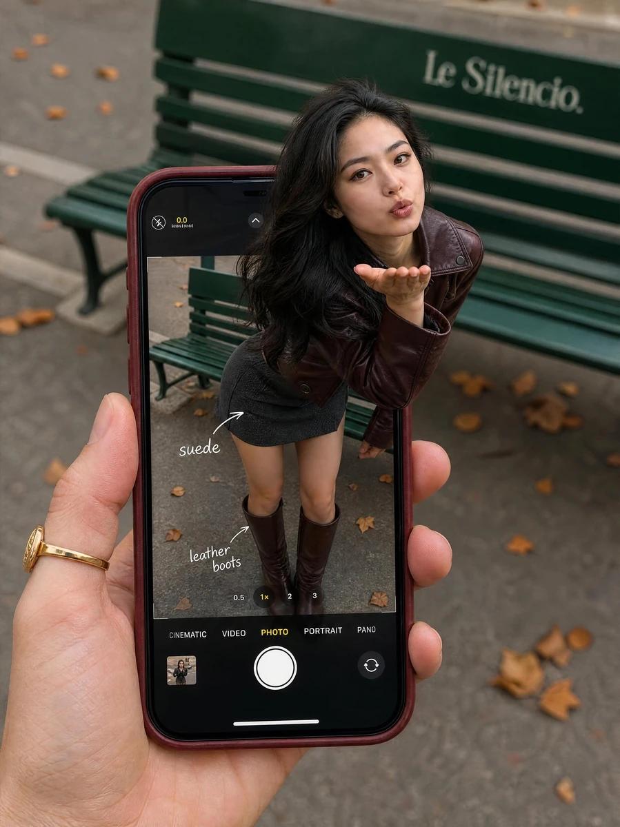 Ultra-realistic lifestyle fashion photography featuring a stylish young w...