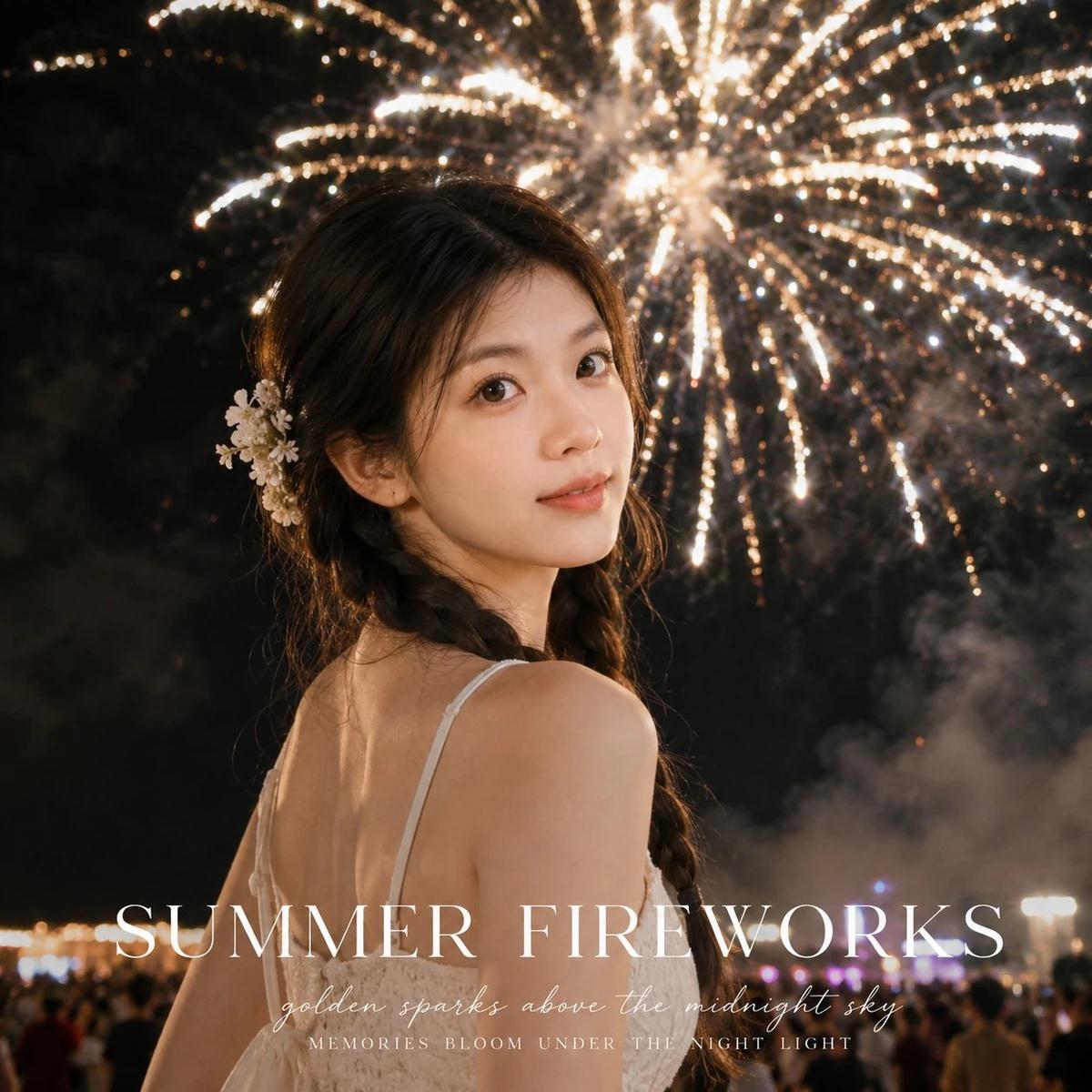 When the fireworks bloom, the whole summer night turns into a cinematic p...