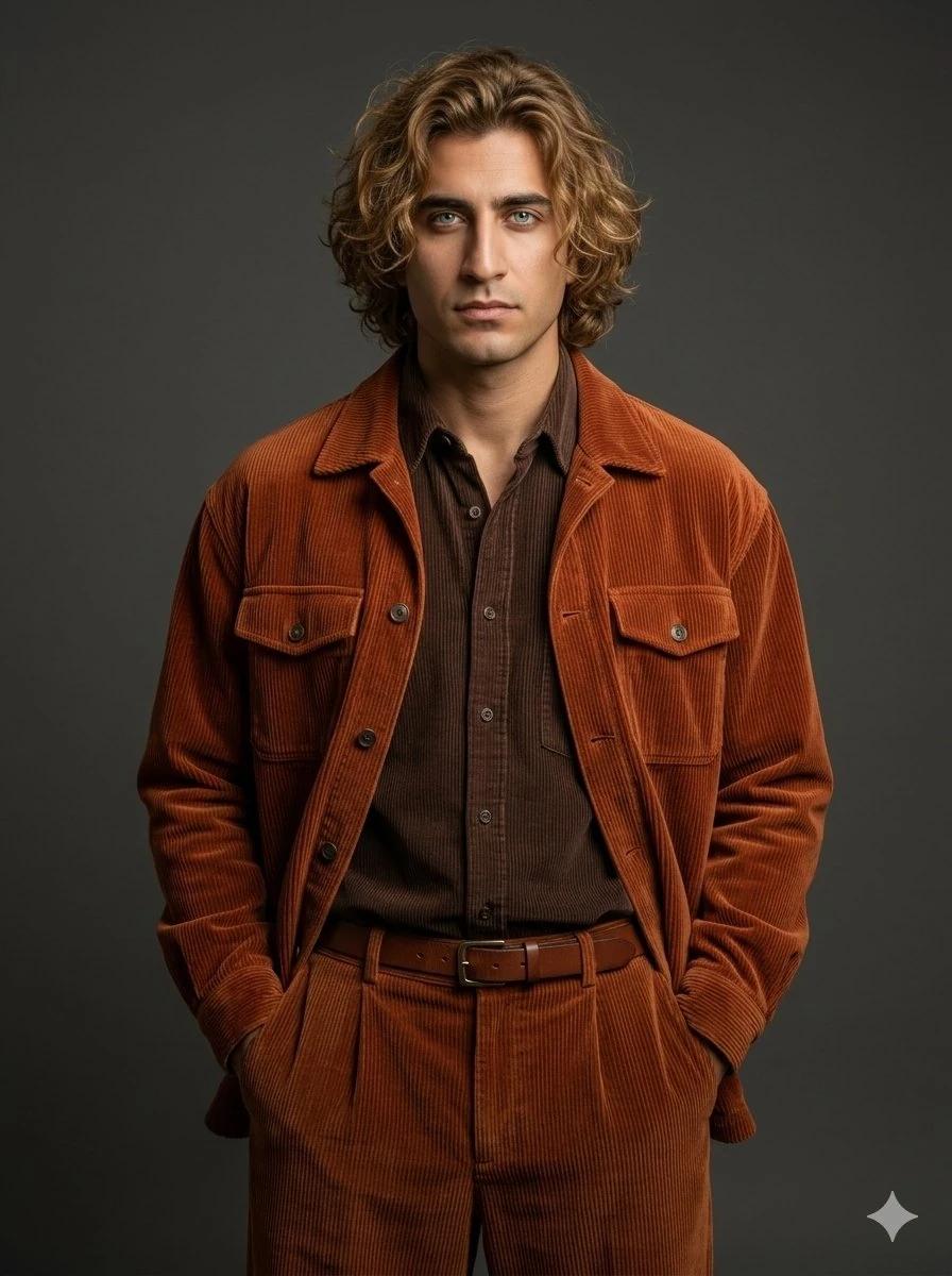 Ultra-realistic full-body studio portrait of a handsome young man in his...
