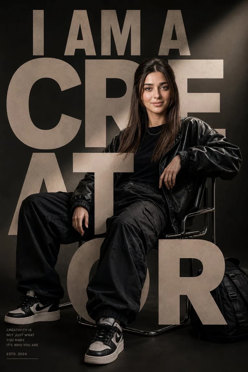 Ultra-premium fashion editorial poster, luxury streetwear aesthetic, 4:5...