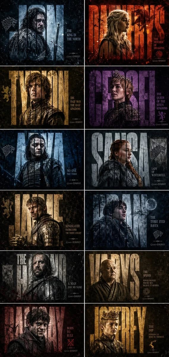 Made this poster of my favourite series Game of Thrones using GPT Image 2...