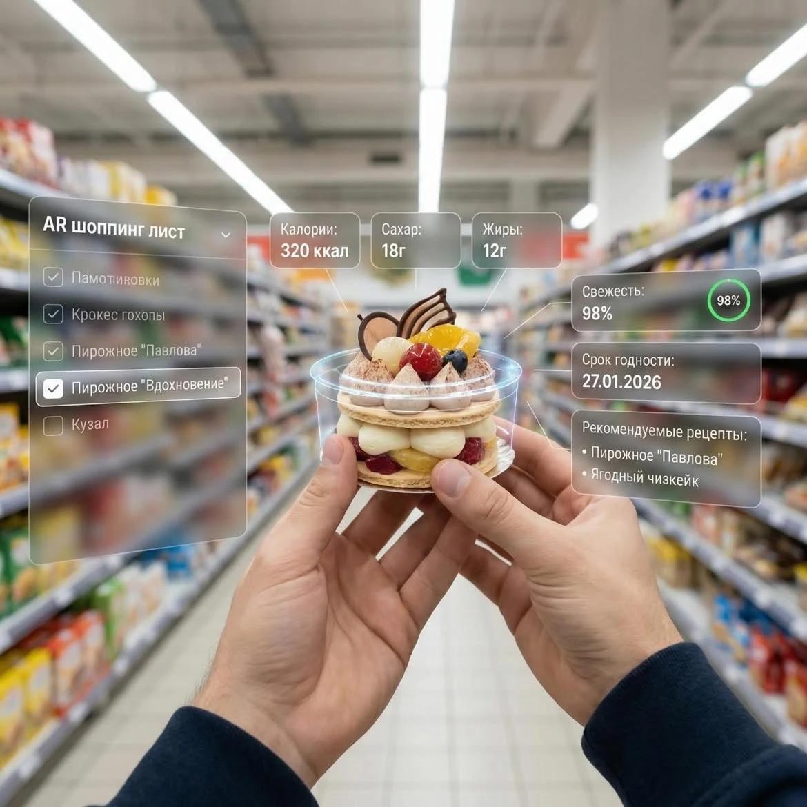 Dessert (AR shopping UI)