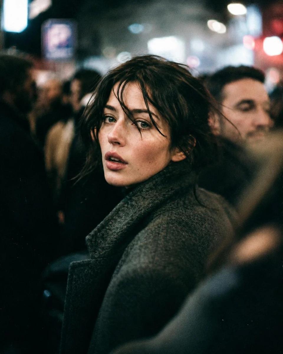 Turn this photo into a Vogue-style fashion illustration, preserving the s...