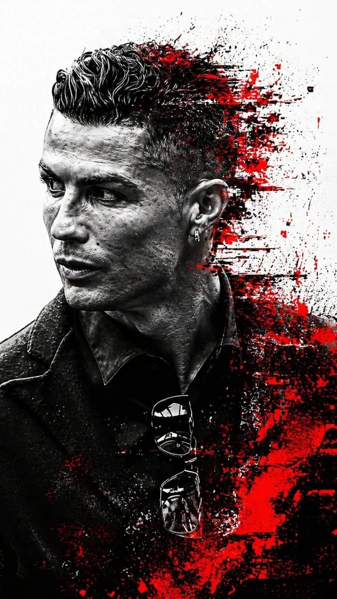 Subject: A sharp, high-contrast side-profile portrait of a handsome man w...