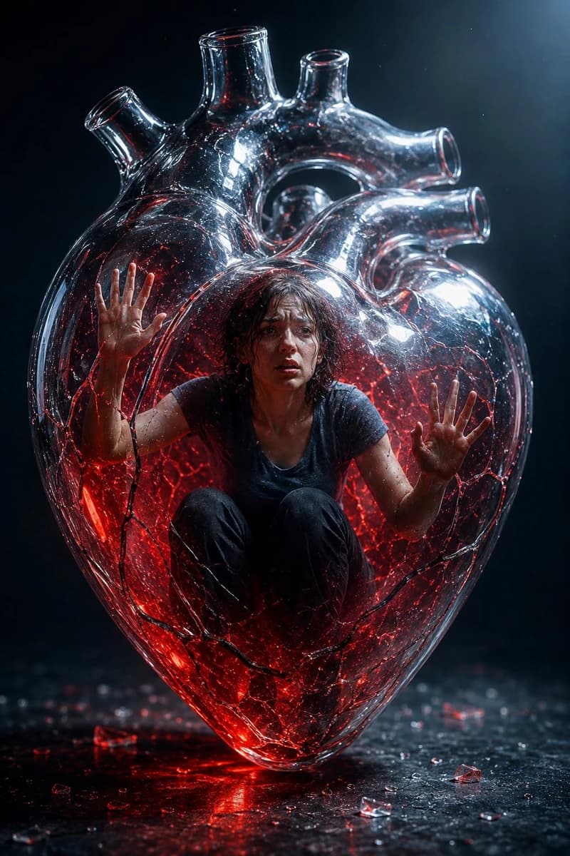 Surreal Crystal Heart Art!