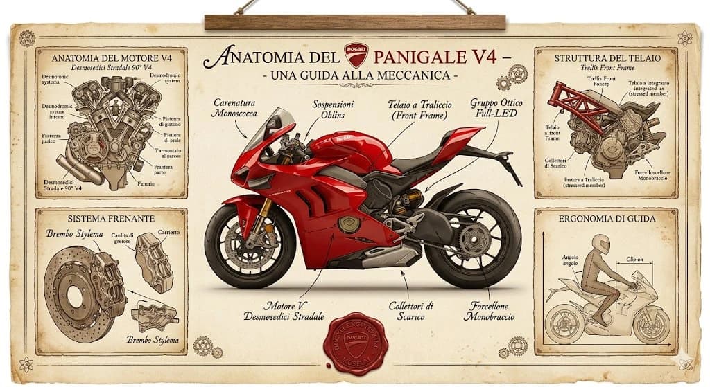 Vintage Infographic poster of Ducati and Kawasaki 🔥.