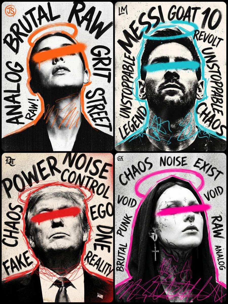 Punk Zine Grunge Poster