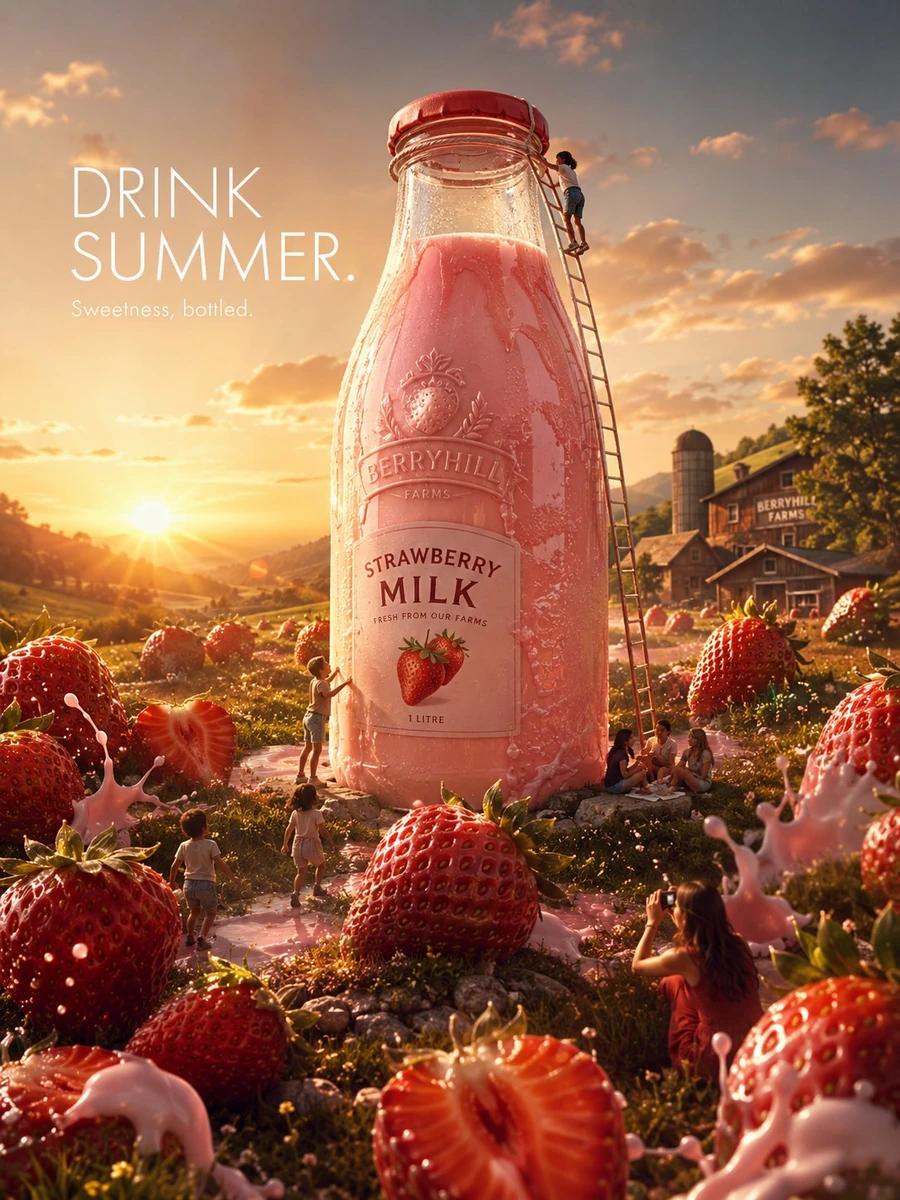 The world's smoothest strawberry milkshake.