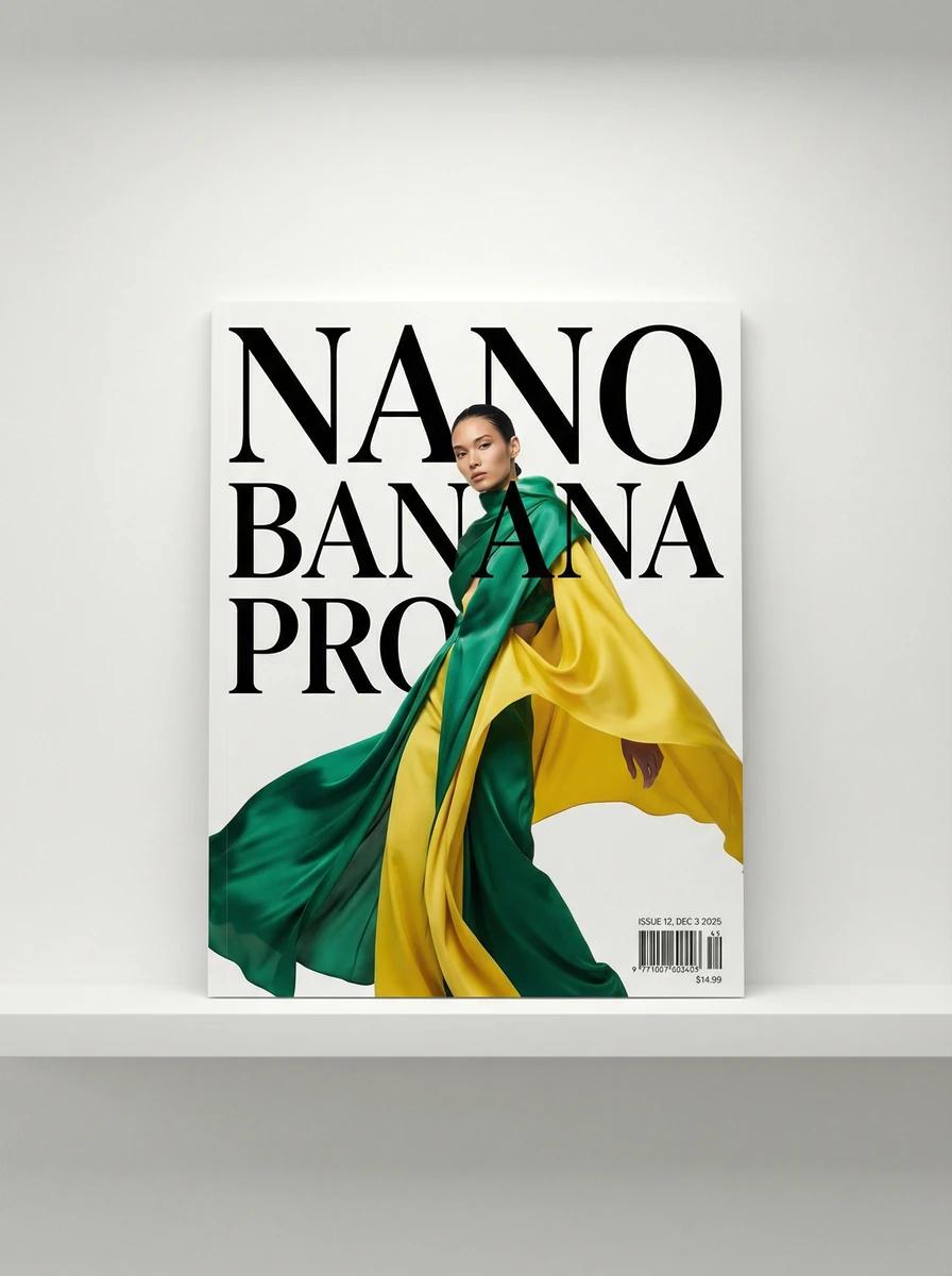 A photo of a glossy magazine cover, the cover has the large bold words "N...