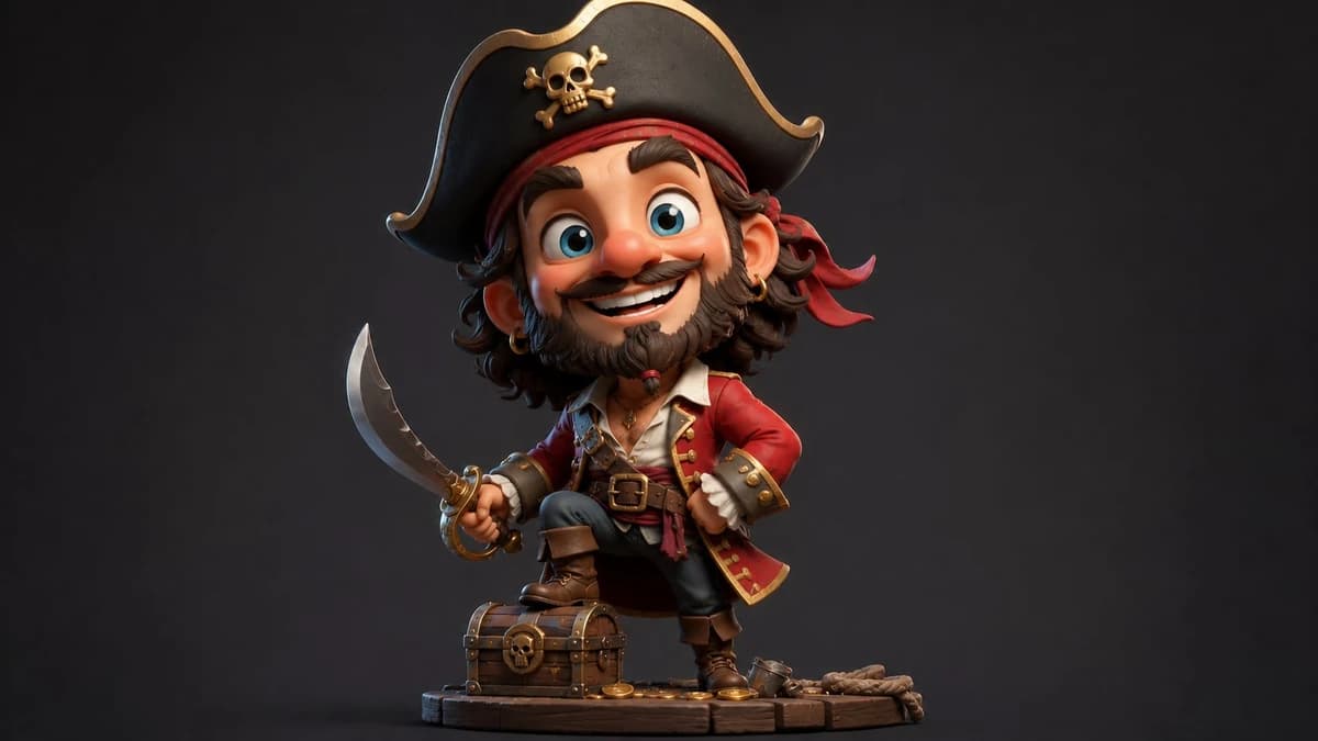 A 3D caricature designed to steal the spotlight.