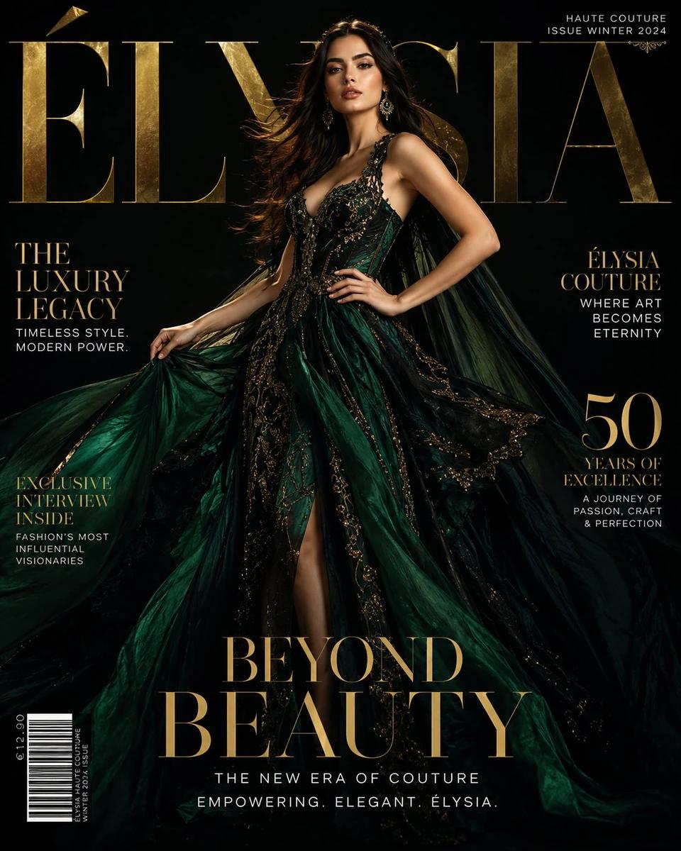 The cover features a breathtakingly beautiful female supermodel with flaw...