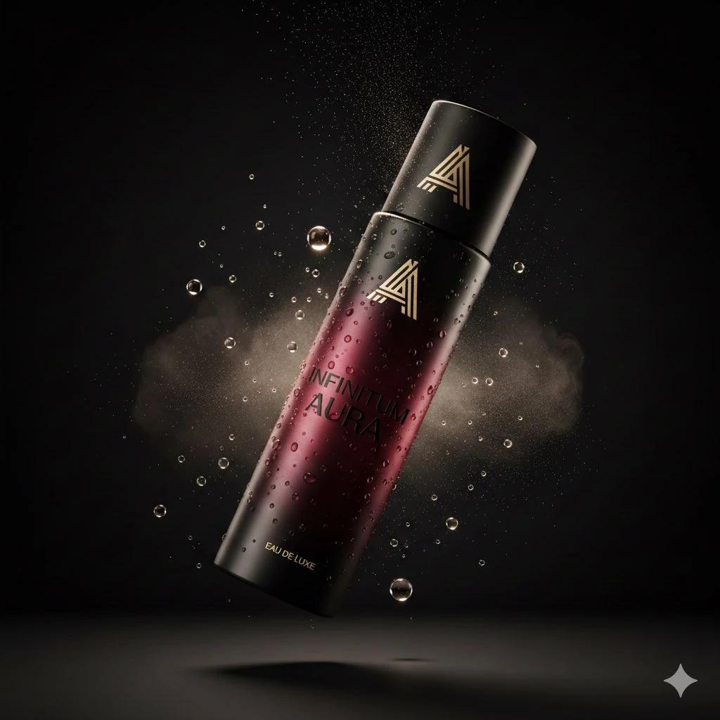 Luxurious body spray created on Google Nano Banana Pro 3.1 on Gemini App.