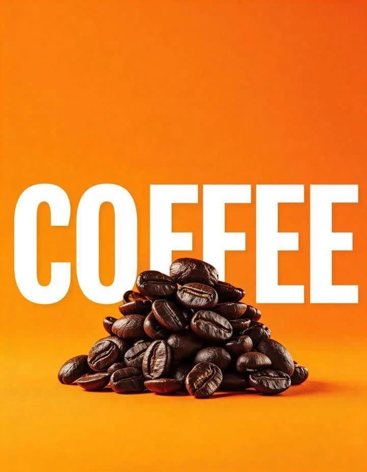 Ultra-detailed macro product photography of glossy roasted coffee beans s...