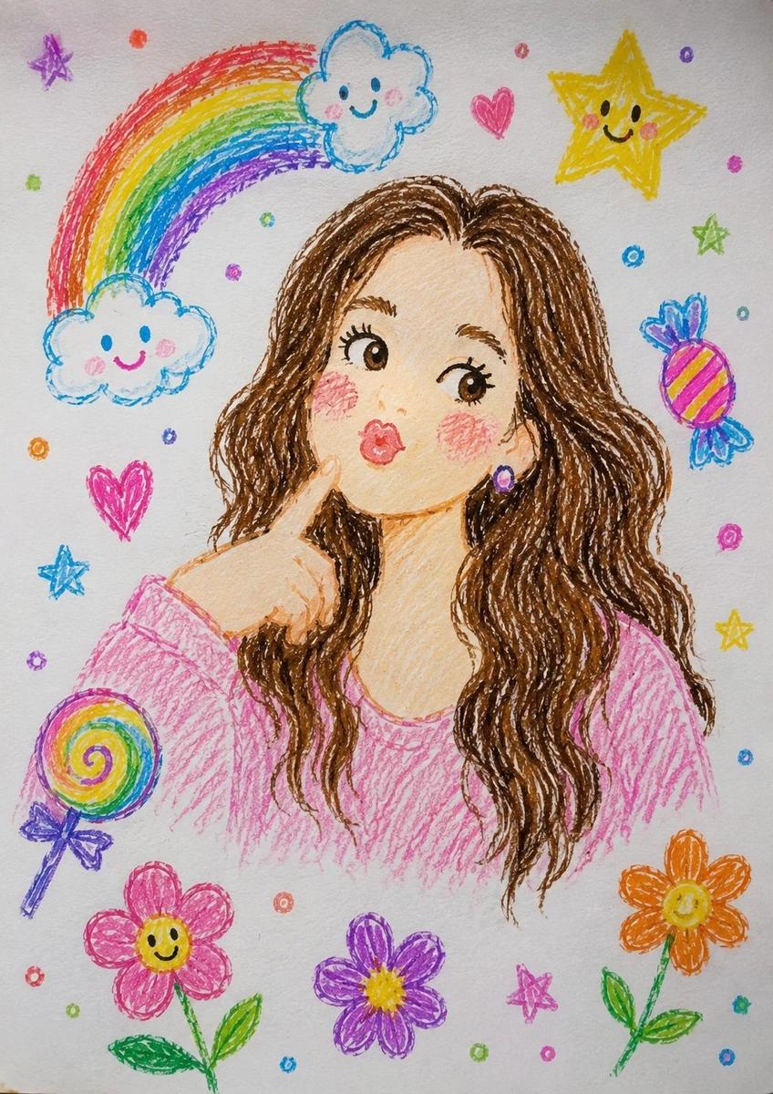 Transform this crayon-style illustration into a highly realistic professi...
