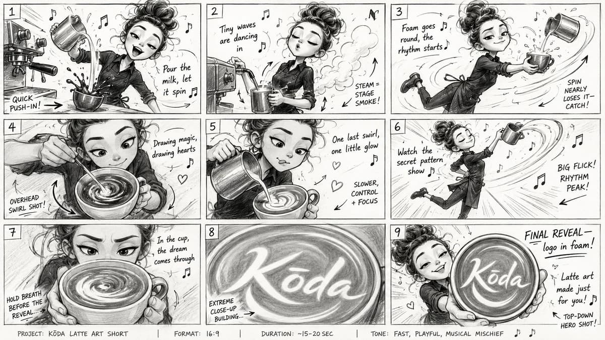 GPT Image 2 storyboard prompt used for quoted video.