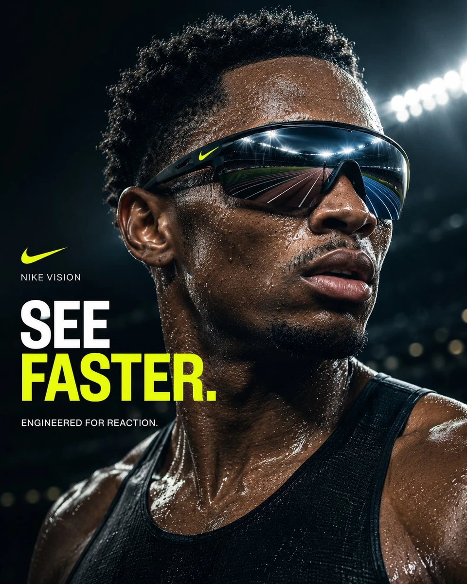 Luxury athlete poster
