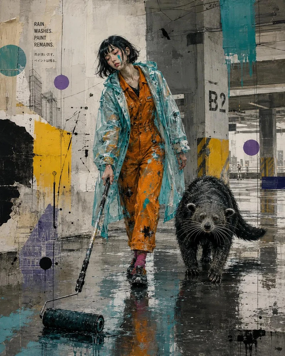 Neo-urban surrealist portrait